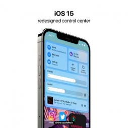 iOS 15可能会重新设计控制中心，类似于macOS Big Sur的控制中...
