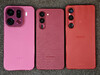 色调差异。左：OPPO Find X9 Pro，中：借用箭头 Alpha2，右：Xperia 1 VI