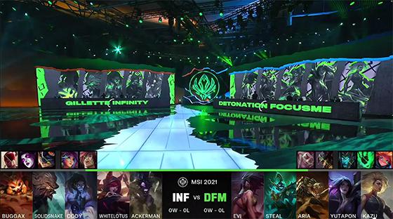 LOL-MSI：日本赛区DFM中期突然“暴毙”，拉丁美洲INF翻盘获胜