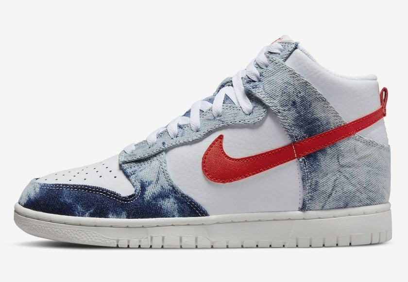 全新 Nike Dunk High WMNS “Washed Denim” 官图曝光！