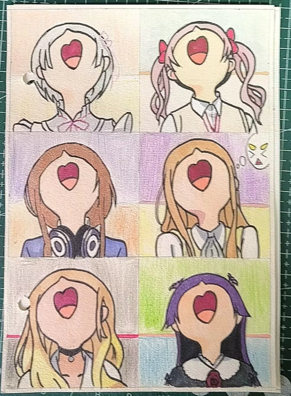 六位都是谁呐？ 画师名称“酸酸的李子”。