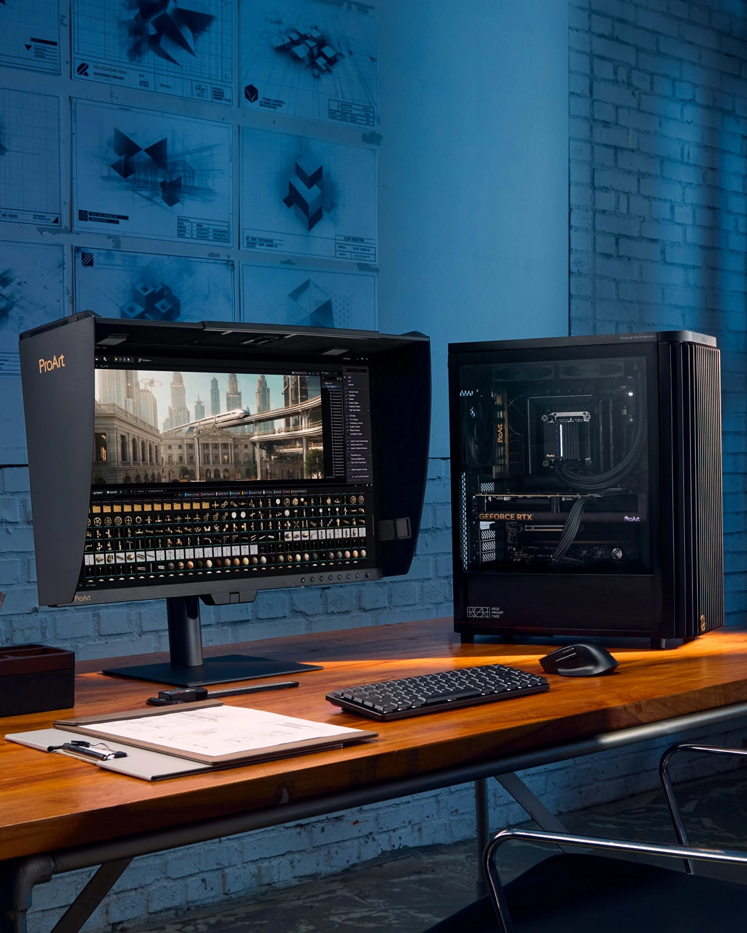 从生成式 AI 到 Unreal Engine，#ProArt 助力您的工作流，让创作更高效，渲染更智能。😉🎨