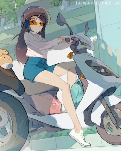 艺术插画 丨 都市OL  插画师 Skyfire(天之火) ​​​