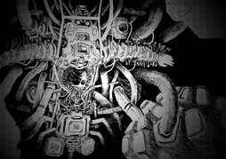 我画了一部以太空为背景的机器人漫画。请大家看看！