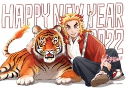 炼狱杏寿郎的成长图集，画师ID:324442