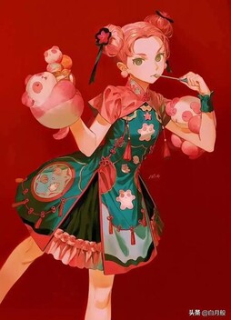 五彩缤纷的日式插画