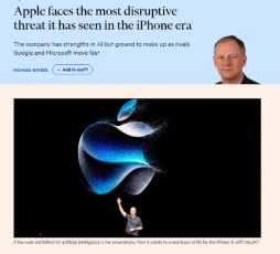 苹果面临着iPhone时代最具破坏性的威胁——AI