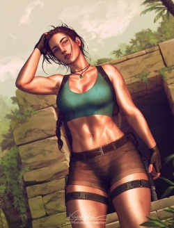 Lara Croft 画师Krystopher Decker #古墓丽影# ​​​