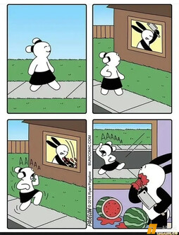 误会大了：西瓜“血案”吓懵路人 ​