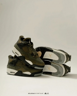 Air Jordan 4 Retro  Craft Olive