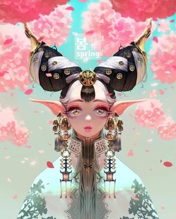 韩国插画师不得不说对人物身材的掌握，拿捏的妥妥的！