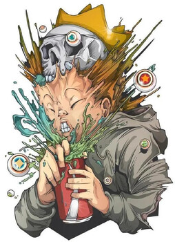 韩国插画师 Suk Woo Jang 极具个性的插画作品