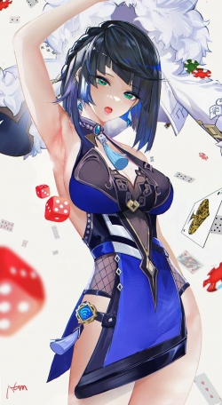 #Pixiv#每日排行速报：第23位，来自画师 阿戈魔AGM 的 腋  兰--和谐版。Pid: 97559135。#女の子# #欧派# #原神# ​​​