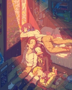 #鬼灭之刃# 惬意的午后