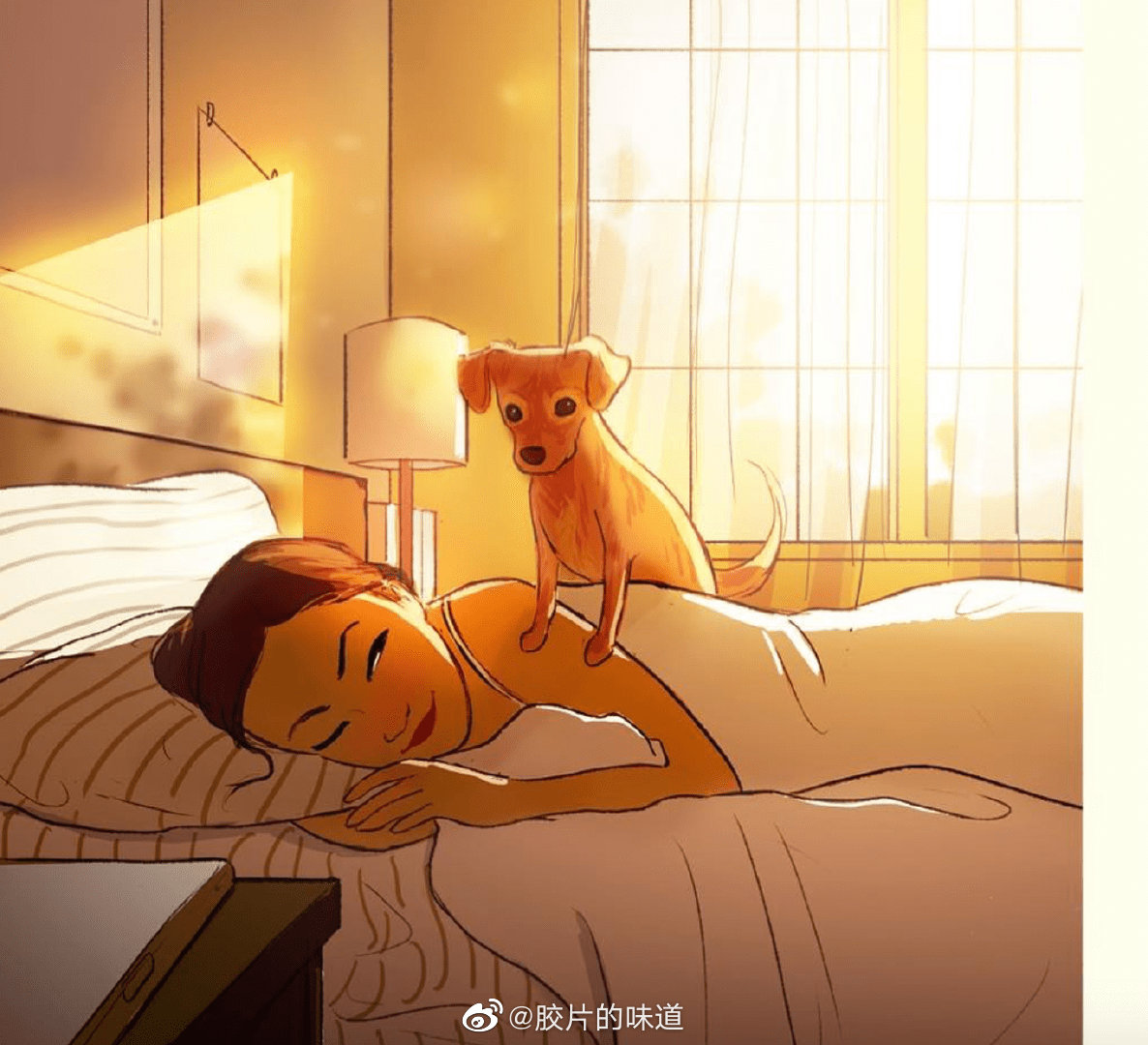 洛杉矶插画师 Yaoyao Ma Van As 画笔下，和狗子一起生活