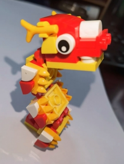 正品乐高Lego龙年限定moc祥龙龙宝宝吉祥物