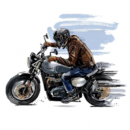 ider·摩托车插画分享