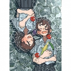 插画师 フーカ・コバヤシ 笔下的青春主题插画作品，简笔画的风格和温暖美好的色彩，将美好的青春刻画下来。