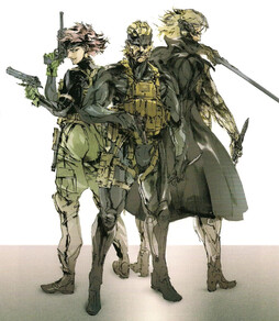 #MGS4 (2008) 新川洋司绘制的宣传图。