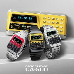 卡西欧新款复古手表CA-500WE/WEGG|||三个型号分别为： CA-500WE-4B CA-500WE-7B CA-500WEGG-9B