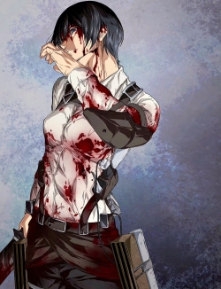 #进击的巨人# Mikasa Ackerman  twi:AoTJewels ​​​