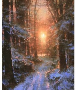 美国艺术家Brent Cotton  每一幅画里都有一束直击心灵的光 ，迎接第一缕光去钓鱼[心]