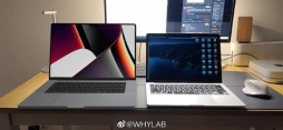 #新MacBook Pro刘海屏# 3.5mm 的窄边框是真的好看，附上 MacBook Pro 14、16 和 MacBook Pro 13 的对比。  还有一个发现是，新款 MacBook Pro 屏幕下边框的 MacBook Pro ...