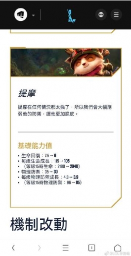 英雄联盟手游国际服2.4c版本更新内容，提莫和琴女削弱，卢锡安增强！ #英雄联盟10周年##英雄联盟手游#