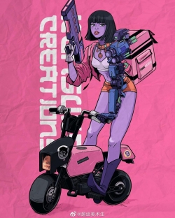 潮流人形换装机甲 . 人物插画设计师