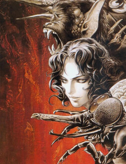小岛彩美为《恶魔城》创作的艺术作品 🧛‍♂️🦇