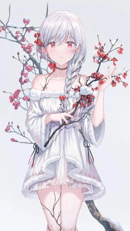 动漫二次元，简单唯美的少女