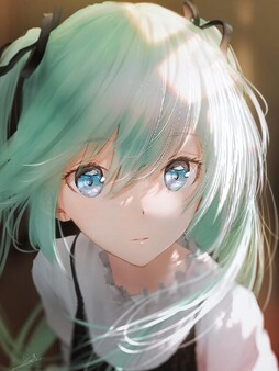 这位画师的初音未来，她脸上有光啊
