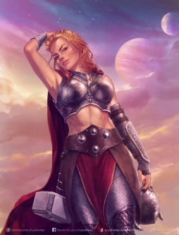 Thor, the Goddess of Thunder 画师Krystopher Decker 女雷神 简·福斯特 ​​​