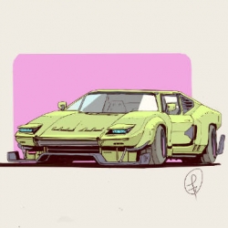 委内瑞拉插画师 Fernando Correa 车车插画