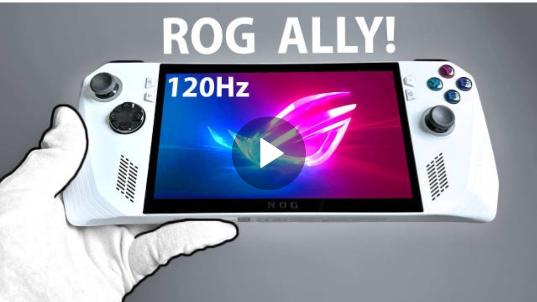 油管UP主“讲究哥”【TheRelaxingEnd】今日发布ROG最新掌机ALLY开箱影片，一起来看看吧，体验掌机120帧效果