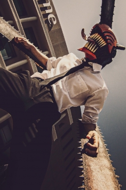 这#电锯人# cos直接帅到了我的心巴上[哇].twi：michakun_cos #cosplay# ​​​