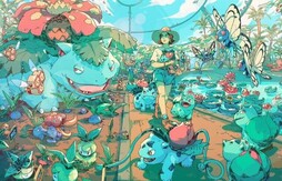 画师笔下的宝可梦世界，人类反而成了稀罕物