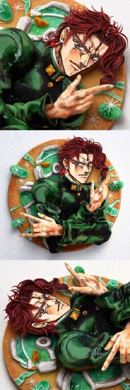 大神 kiri0izm 制作的动漫霜糖饼干，已经突破了二维限制走向了3D世界，每一块都是艺术品[跪了]  (Twi: kiri0izm)