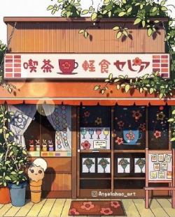 #绘画欣赏# 幸福百货店 .angelahao_art