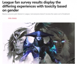 【Reddit调查：32%的女性曾受到性骚扰 5%的女性玩家游戏...