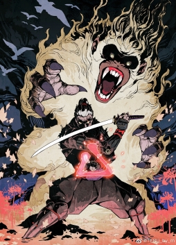 这是一本名为《Witcher Ronin》的漫画的变体封面。 《Witcher Ronin》是波兰游戏《Witcher》的一个漫画项目。  これは「ウィッチャー・ローニン」とい...