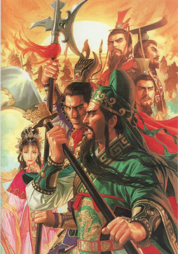 日本插画家 长野刚《三国》题材插画艺术 ​​​