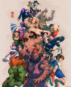 Streer Fighter x Darkstalkers Fan Art 画师Will Murai #街头霸王# #恶魔战士# ​​