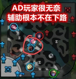 LOL手游上线仅2天，AD玩家遭受究极折磨：辅助全场跟着打野游走？