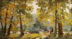 #绘画参考# 油画的树木绘制