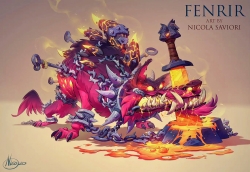 Fenrir 画师Nicola Saviori 芬里尔#奇幻# ​​​