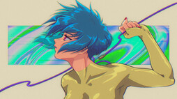 Tried coloring in the old anime style