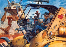 (ﾟ∀ﾟ)ﾉ早上好！ ☕️  插图：Yoshiyuki Takani 🤖 Combat Mecha Xabungle (📺 1982)