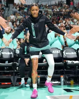 这算不算球鞋配球衣的反面教材？ 除了钩子的颜色，其它跟球衣一点儿都不搭啊[允悲] ​