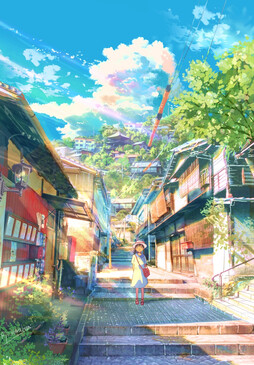 插图：“在遥远的夏日里等待。”